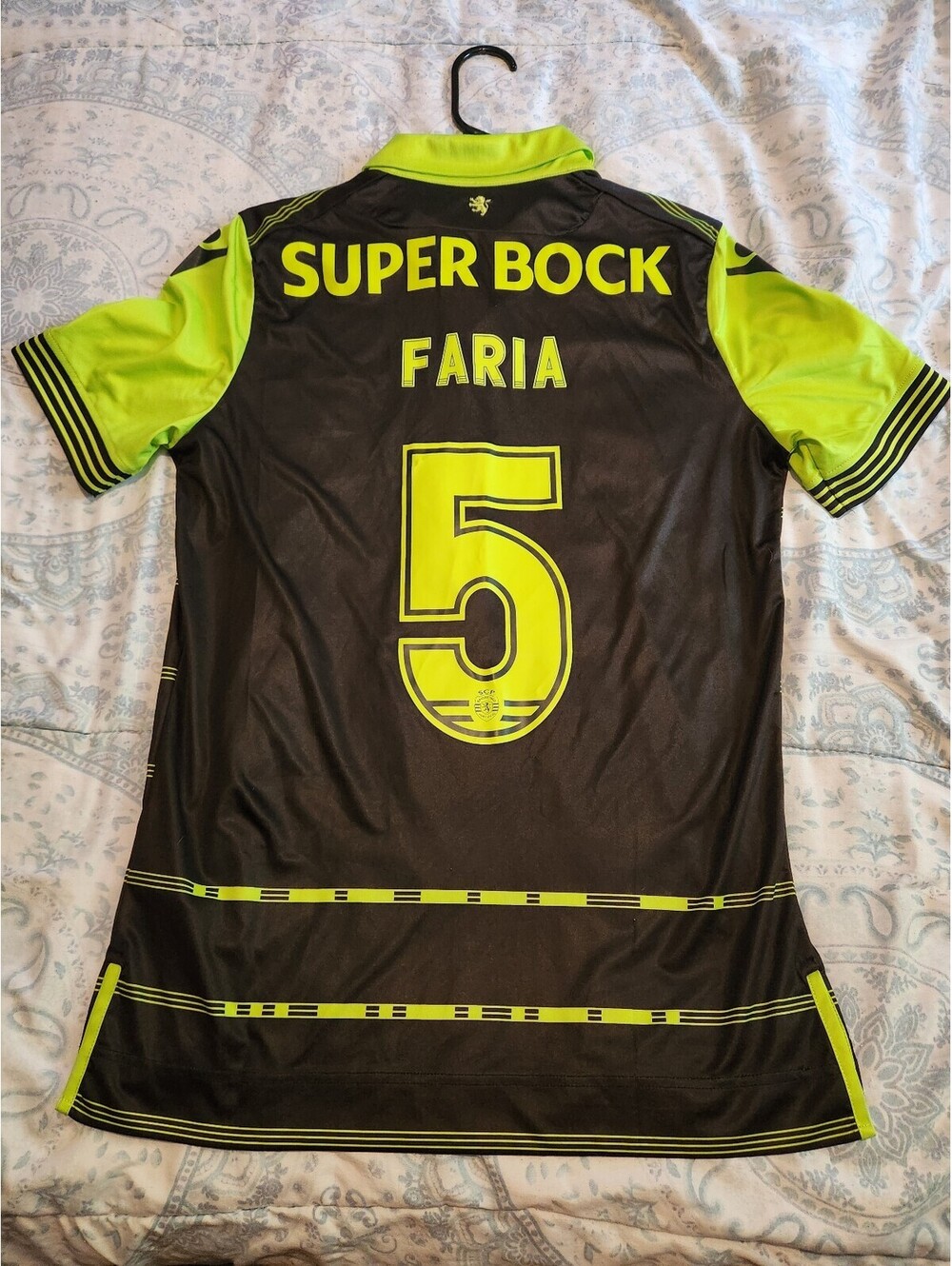 Sporting CP Lisbon 2017/2018 Faria Portugal Away Soccer Jersey Size L